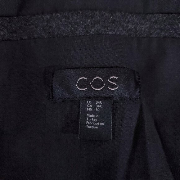 NWT COS Mens Size 34R Wool Mix Felt Boilersuit Jumpsuit Lined Gray Rare $225 - Picture 10 of 16